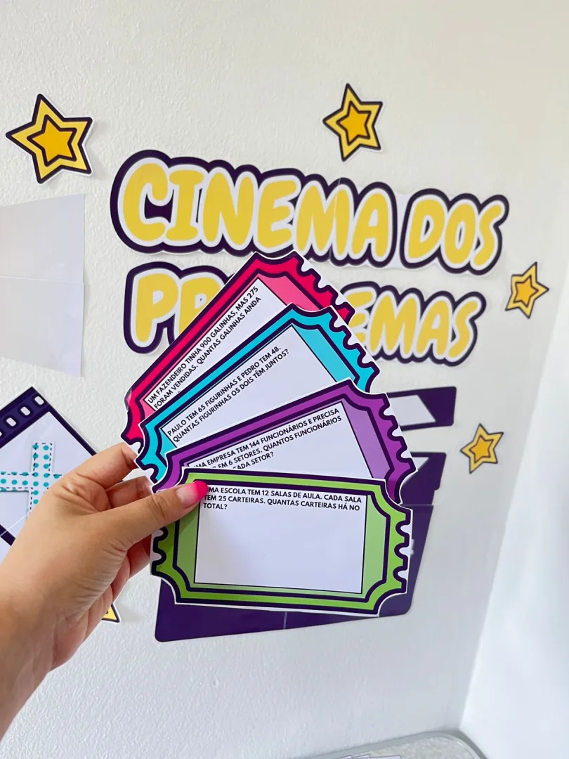 Painel Cinema dos Problemas 4 Operações 2º ao 5º Ano em PDF — imagem 5