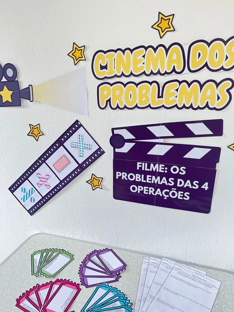 Painel Cinema dos Problemas 4 Operações 2º ao 5º Ano em PDF — imagem 6