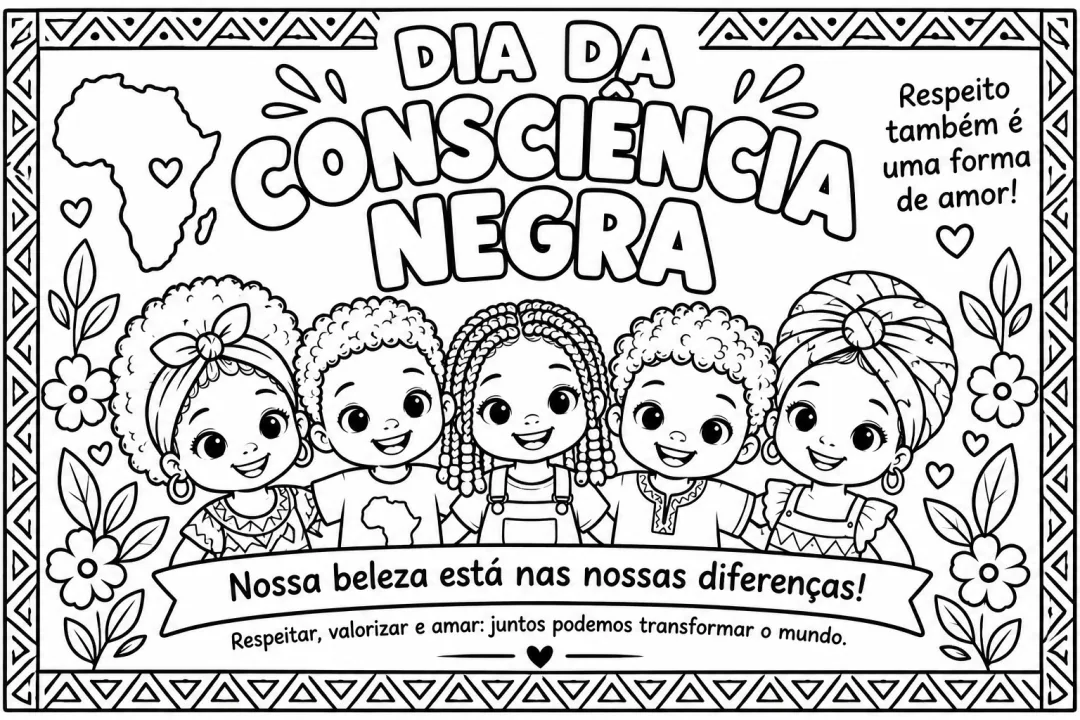 Painel Colaborativo Consciência Negra - PDF para Educação Infantil e Ensino Fundamental — imagem 3