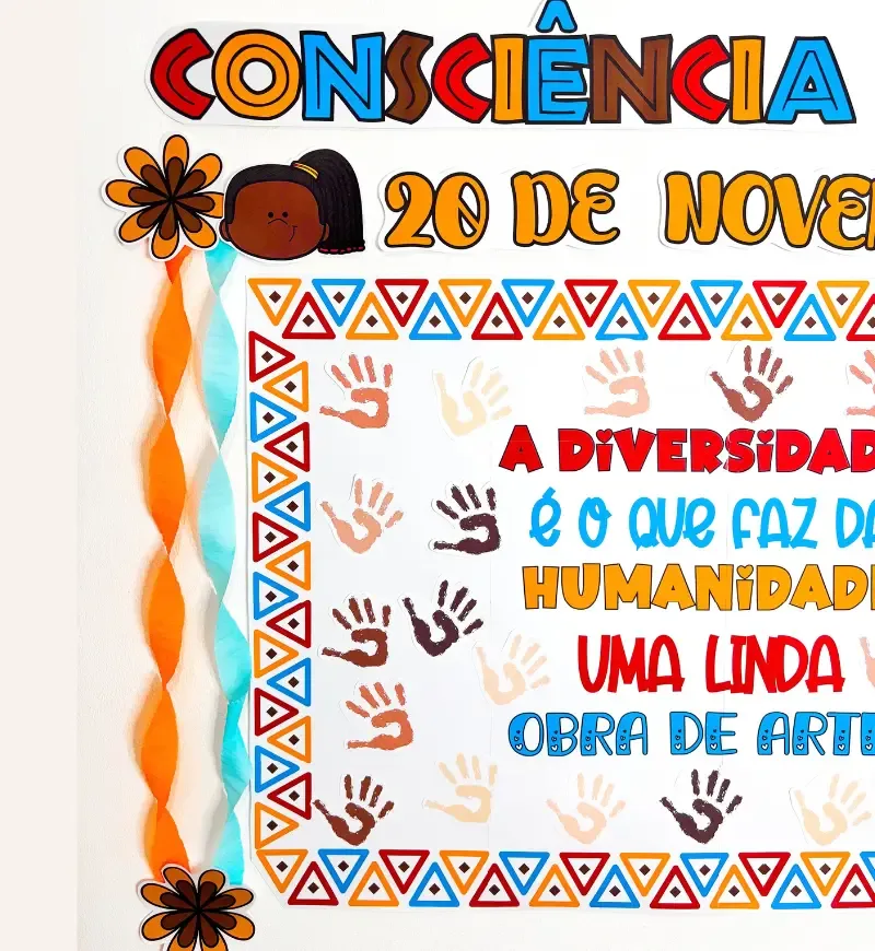 Painel Coletivo Consciência Negra Educação Infantil e 1° ao 5° Ano em PDF — imagem 4