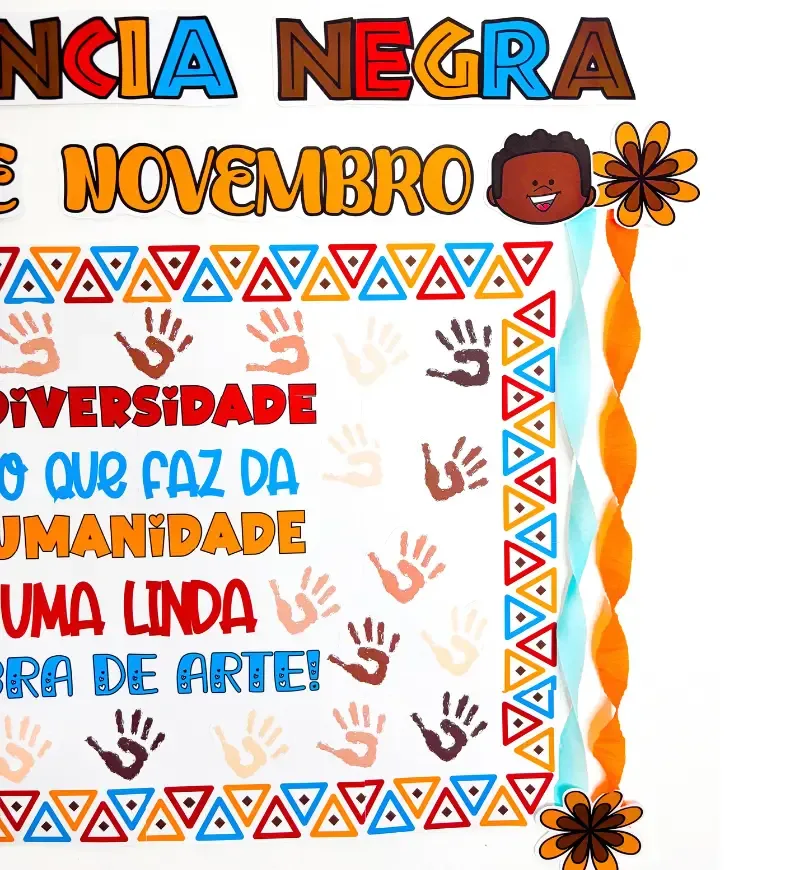 Painel Coletivo Consciência Negra Educação Infantil e 1° ao 5° Ano em PDF — imagem 5
