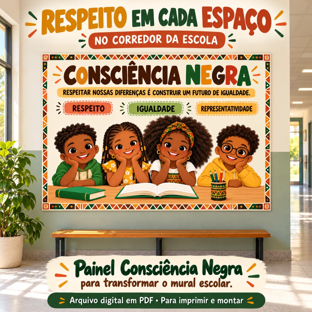 Painel Consciência Negra em PDF - Ed. Infantil ao 5º ano EFI — imagem 4