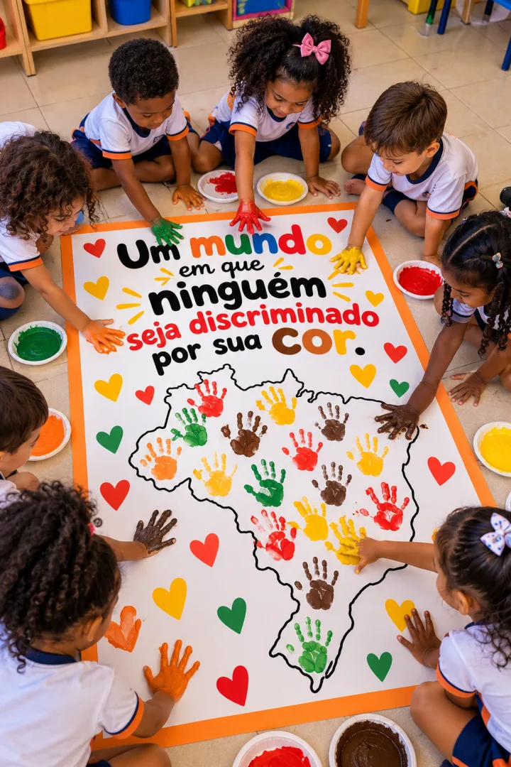 Painel Consciência Negra para Educação Infantil e 1° ano em PDF — imagem 2