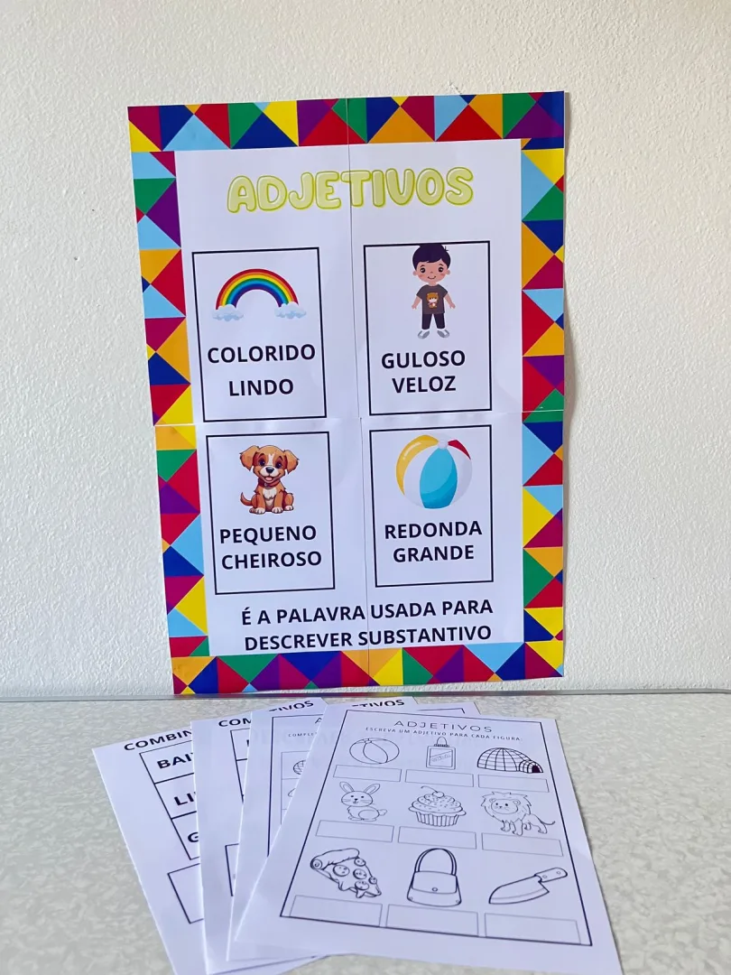 Painel de ADJETIVOS PDF Anos iniciais  — imagem 2