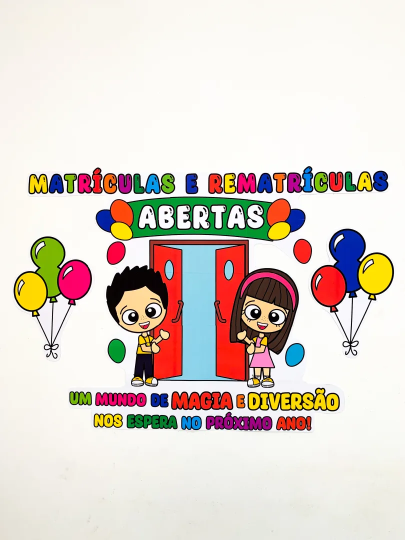Painel de Matrículas Abertas para Escolas - PDF Decorativo — imagem 2