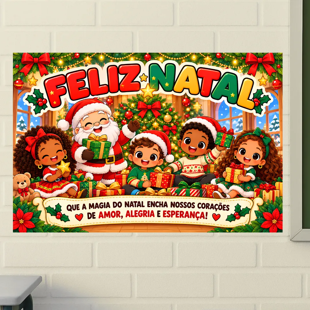 Painel de Natal, em pdf - Ampliado em 8 e 18 folhas a4 — imagem 3