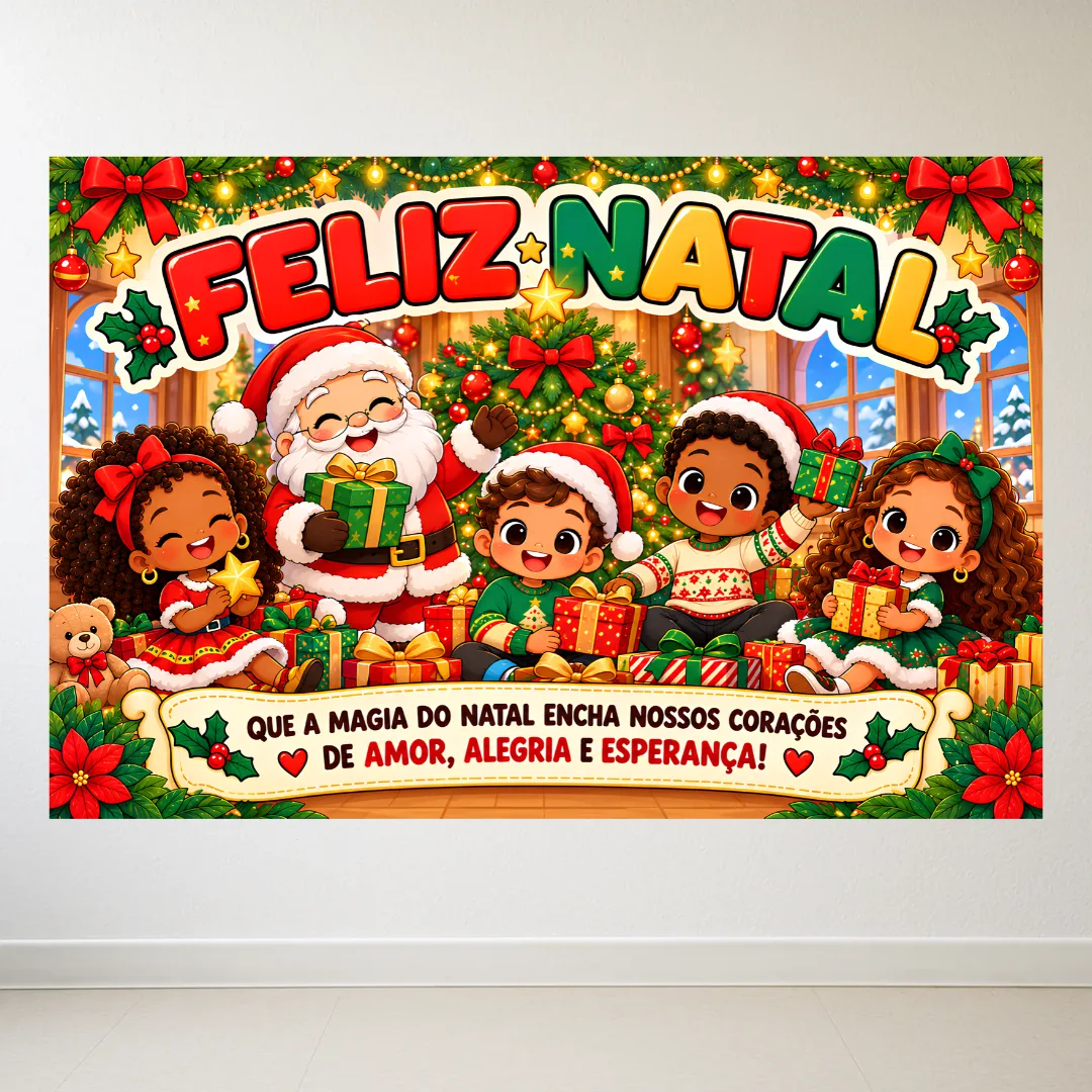 Painel de Natal, em pdf - Ampliado em 8 e 18 folhas a4 — imagem 4