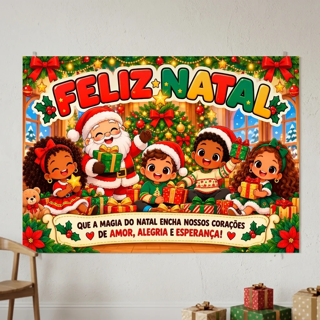 Painel de Natal, em pdf - Ampliado em 8 e 18 folhas a4 — imagem 5
