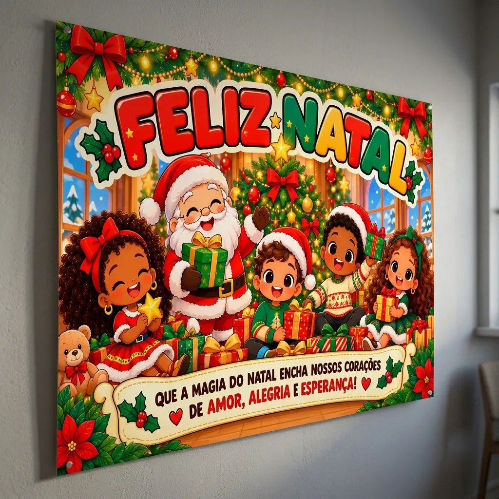 Painel de Natal, em pdf - Ampliado em 8 e 18 folhas a4 — imagem 6
