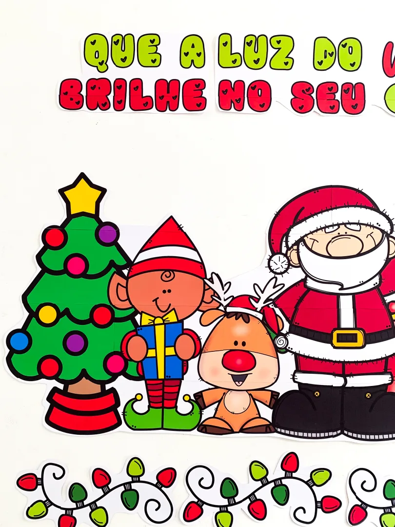 Painel de Natal Escolar em PDF - 40 Páginas para Decoração — imagem 4