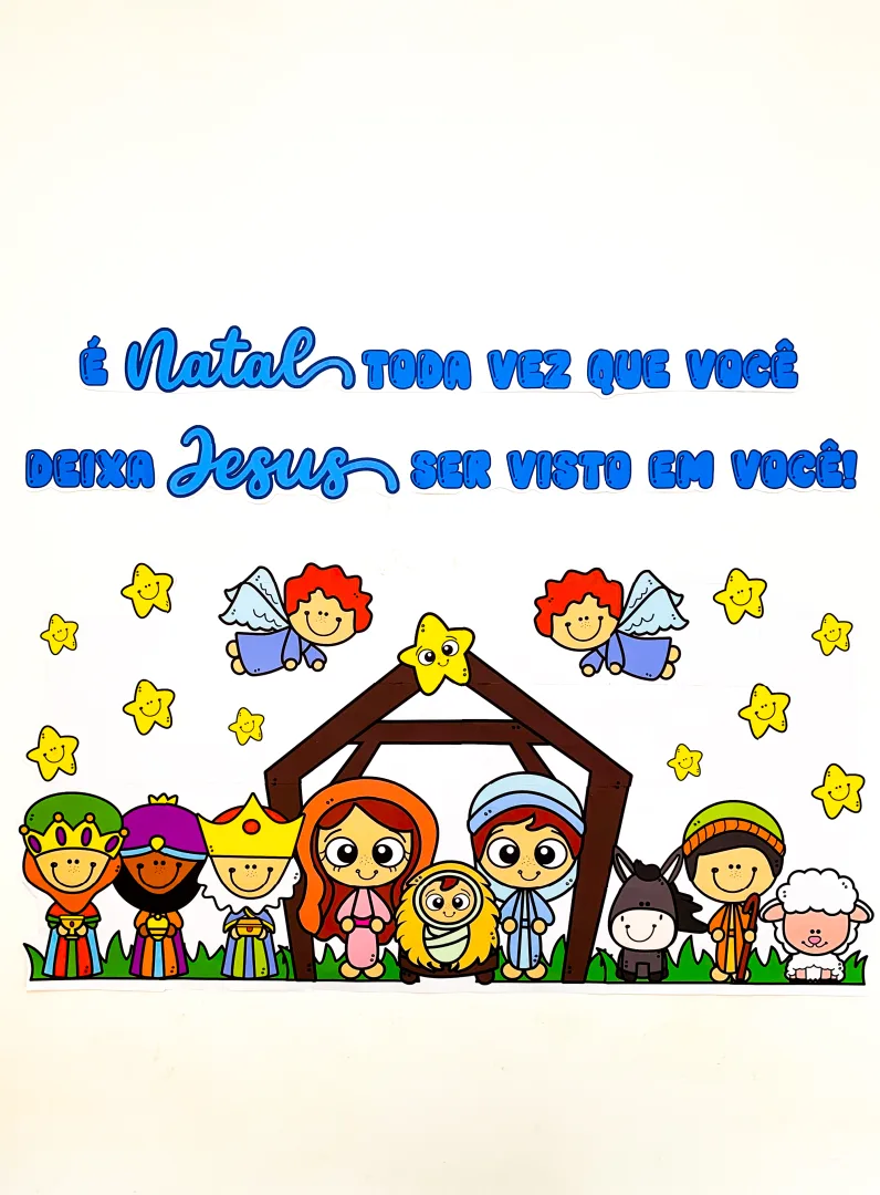Painel de Natal Religioso para Educação Infantil e Decoração Escolar — imagem 2