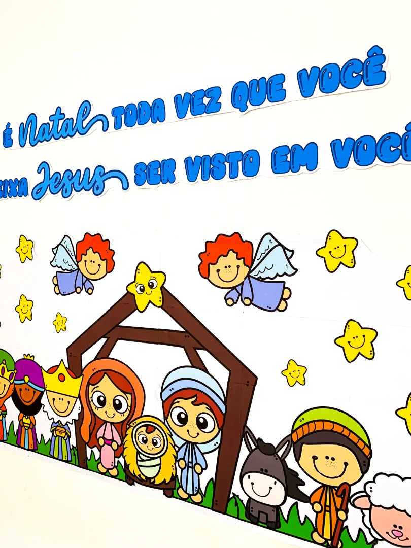 Painel de Natal Religioso para Educação Infantil e Decoração Escolar — imagem 5