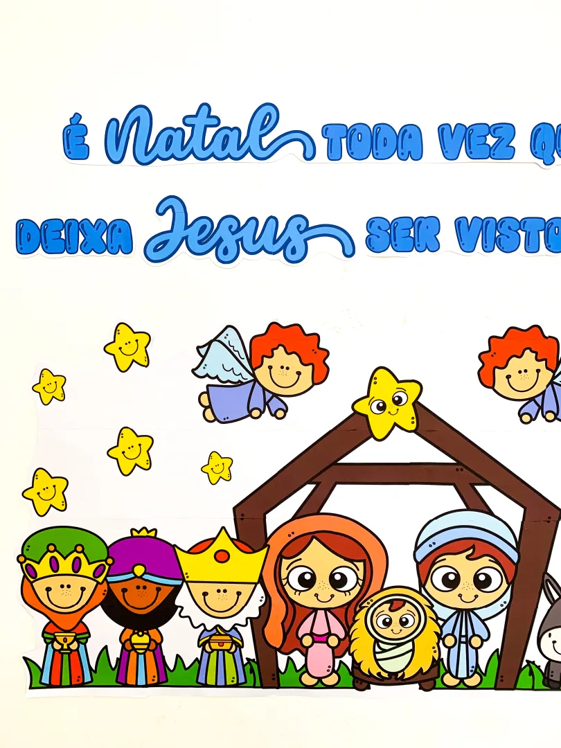 Painel de Natal Religioso para Educação Infantil e Decoração Escolar — imagem 4