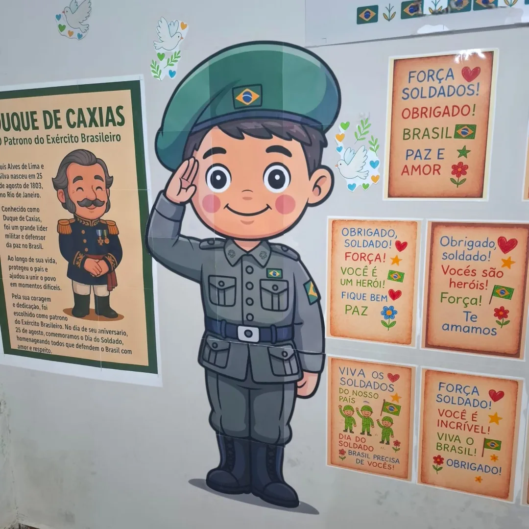 💚 PAINEL DE PAREDE DIA DO SOLDADO 🤎 — imagem 6