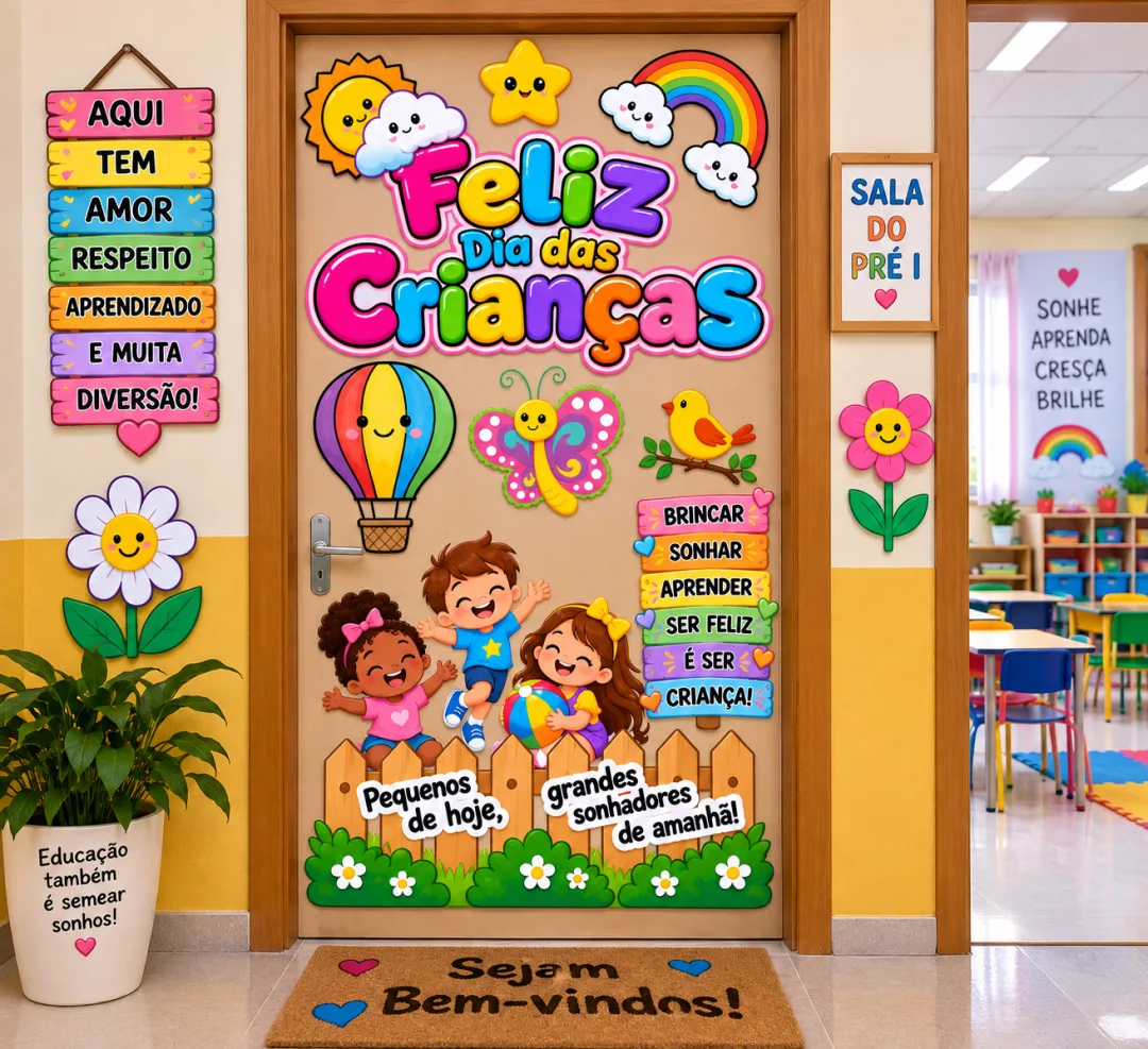 PAINEL DE PORTA – FELIZ DIA DAS CRIANÇAS — imagem 2