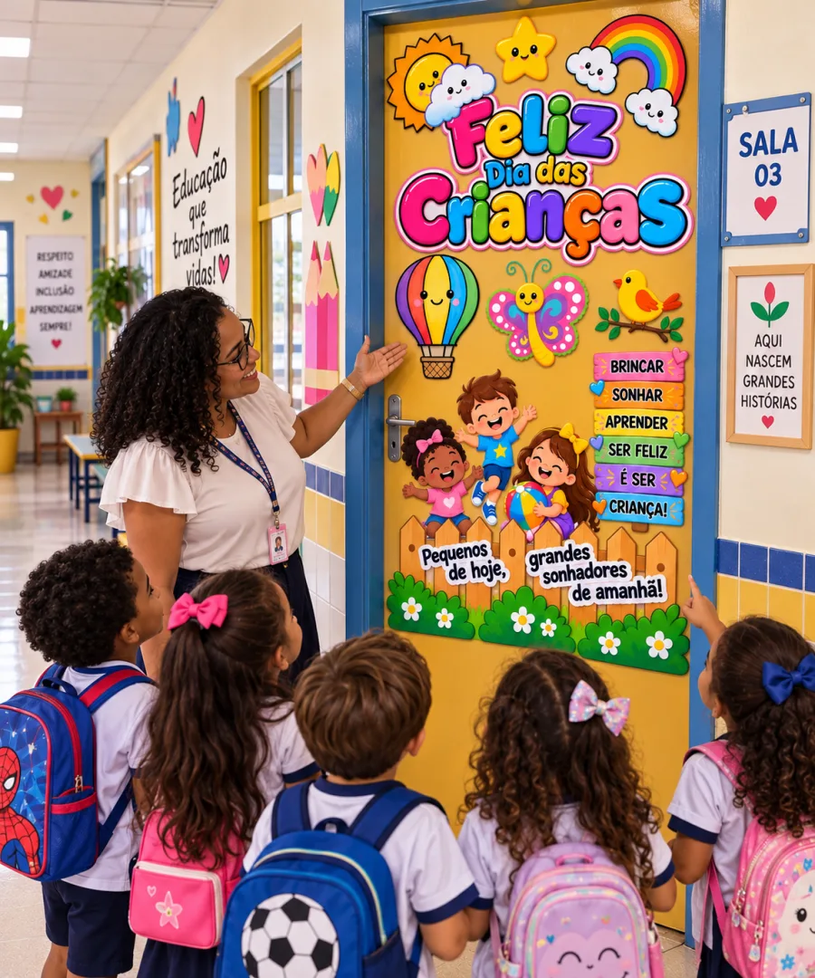 PAINEL DE PORTA – FELIZ DIA DAS CRIANÇAS — imagem 3