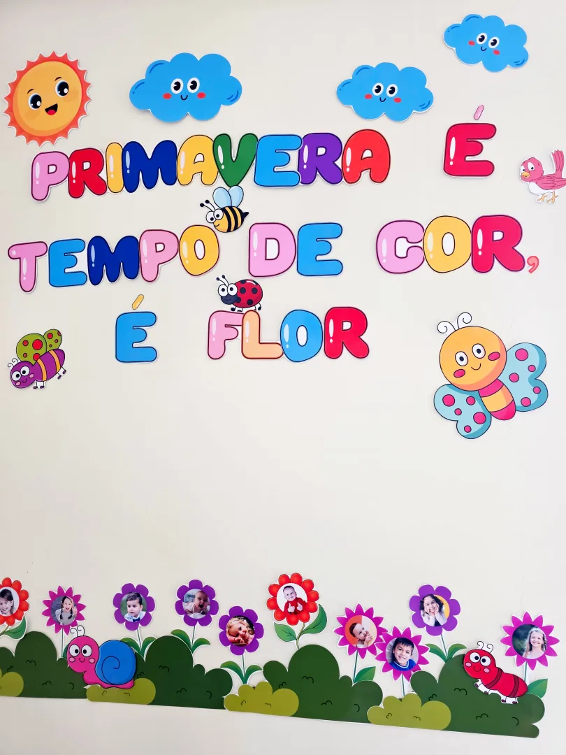 Painel de Primavera com Fotos dos Alunos – Decoração Escolar — imagem 4