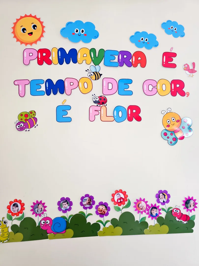 Painel de Primavera com Fotos dos Alunos – Decoração Escolar — imagem 5