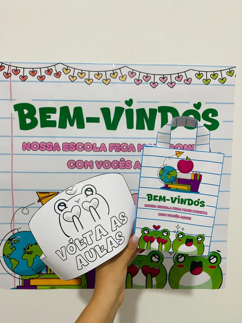 PAINEL / DECORAÇÃO: BOAS VINDAS - VOLTA AS AULAS — imagem 2