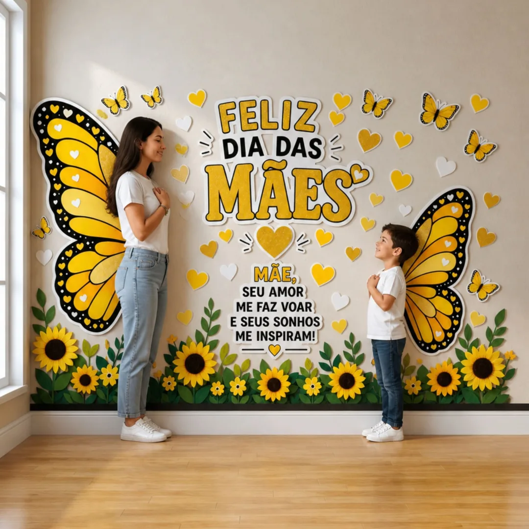 PAINEL / DECORAÇÃO DIA DAS MÃES: BORBOLETAS — imagem 3