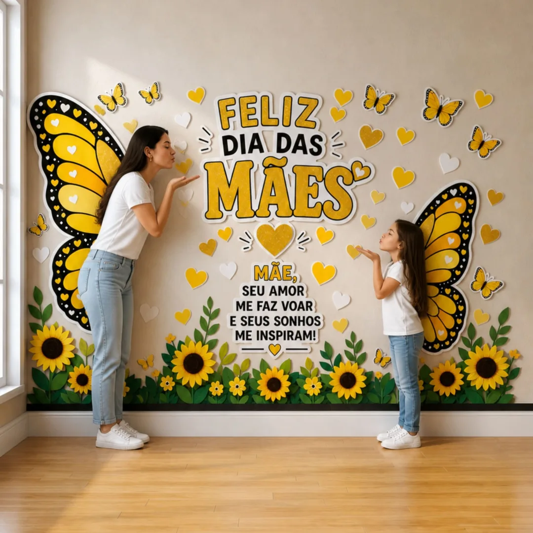 PAINEL / DECORAÇÃO DIA DAS MÃES: BORBOLETAS — imagem 4