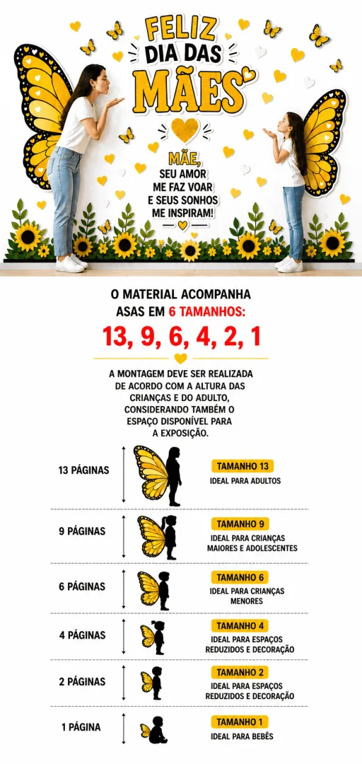 PAINEL / DECORAÇÃO DIA DAS MÃES: BORBOLETAS — imagem 5