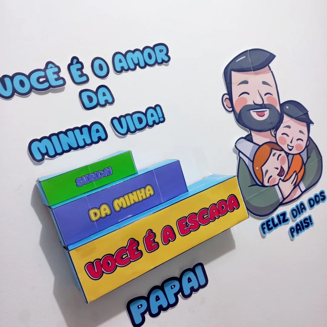 PAINEL / DECORAÇÃO DIA DOS PAIS - 3D — imagem 3