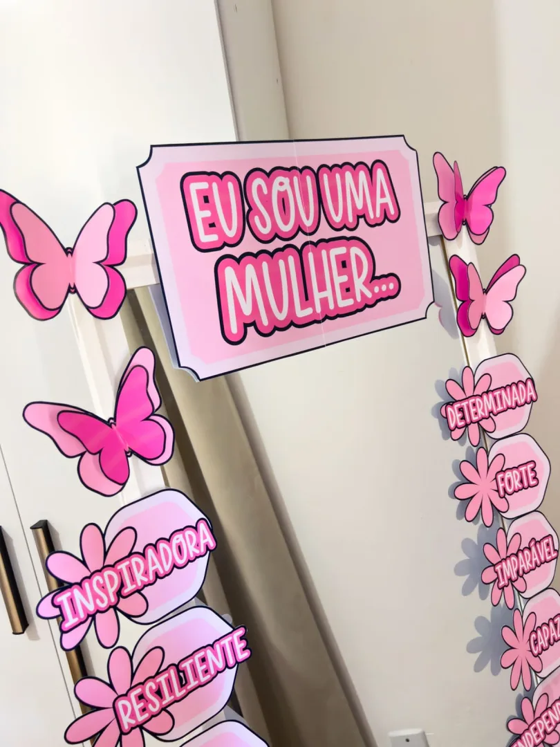 PAINEL / DECORAÇÃO: ESPELHO DE AFIRMAÇÕES DIA DAS MULHERES — imagem 2