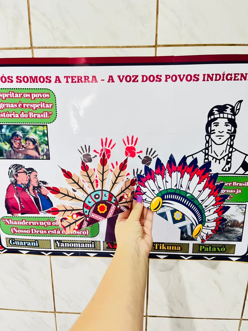 PAINEL / DECORAÇÃO: POVOS INDÍGENAS - POVOS ORIGINÁRIOS — imagem 2