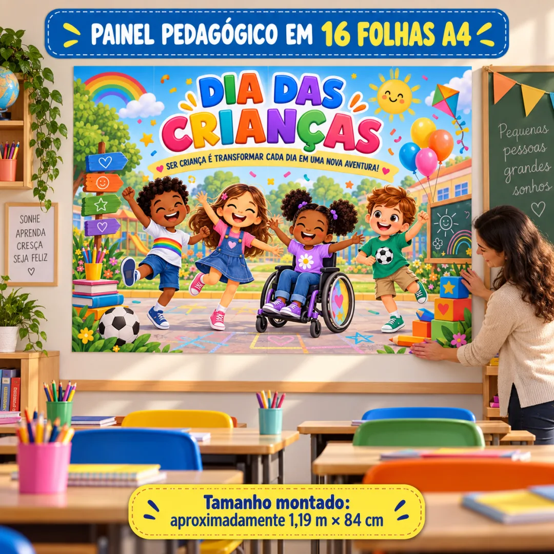 Painel Decorativo Dia das Crianças em PDF - Ed. Infantil ao EFI — imagem 2