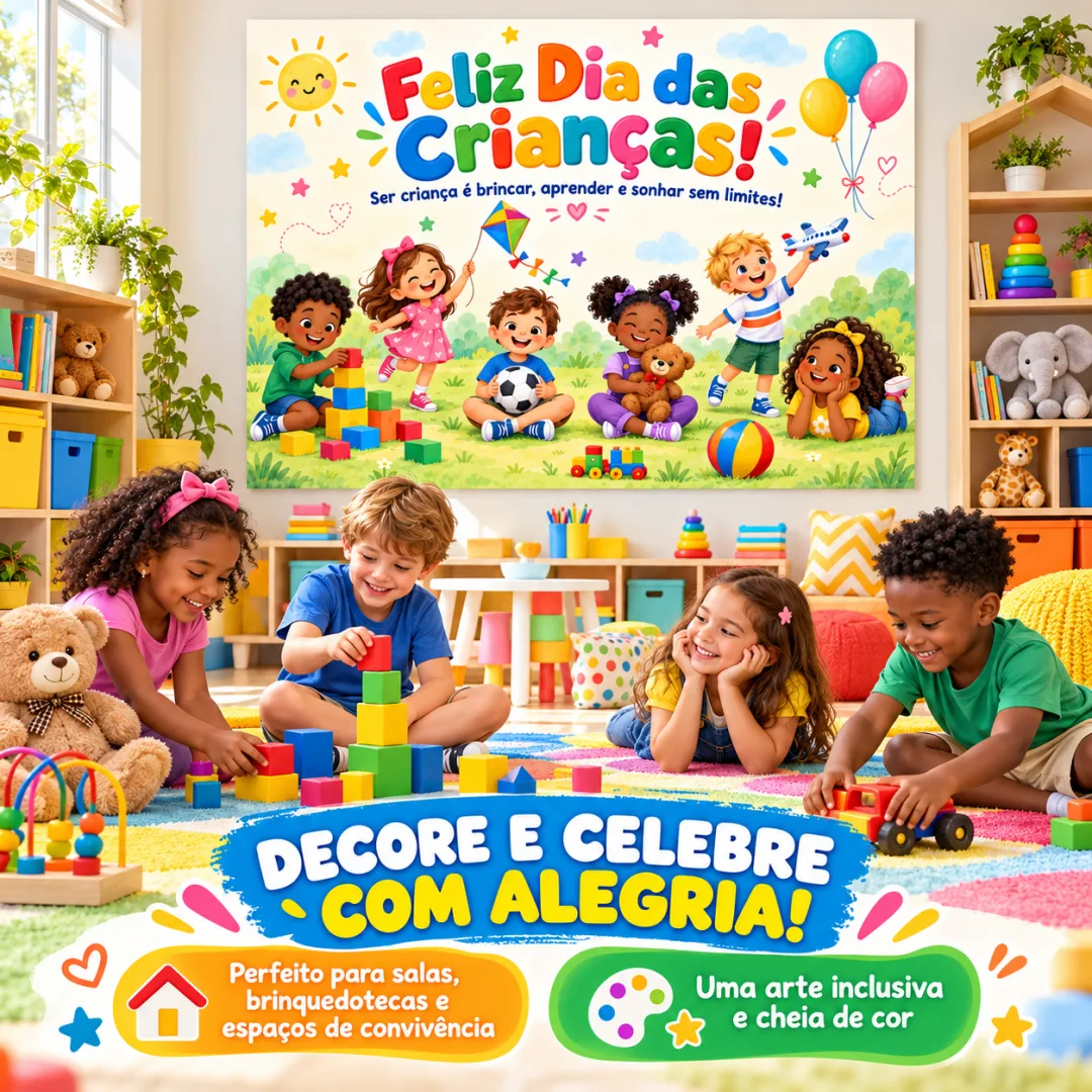 Painel Decorativo Dia das Crianças PDF - Ed. Infantil ao 5º ano — imagem 3