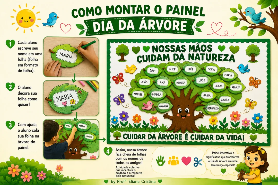 Painel Interativo Dia da Árvore - Educação Infantil - PDF — imagem 2