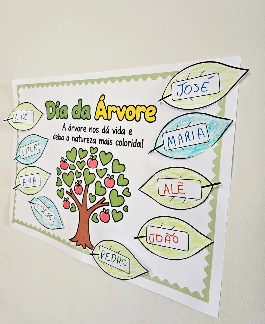 Painel Dia da Árvore Coração + Cards de lembrancinha. — imagem 3