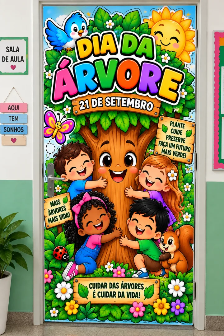 Painel Dia da Árvore e Chegada da Primavera - Educação Infantil - PDF — imagem 2