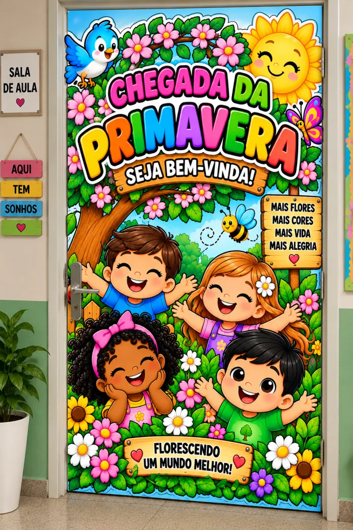 Painel Dia da Árvore e Chegada da Primavera - Educação Infantil - PDF — imagem 3