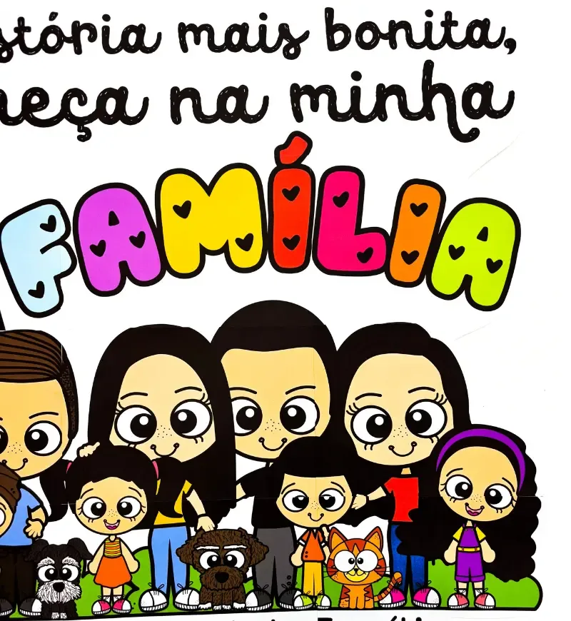Painel Dia da Família - Minha História em PDF (1,07 x 0,76 m) — imagem 4