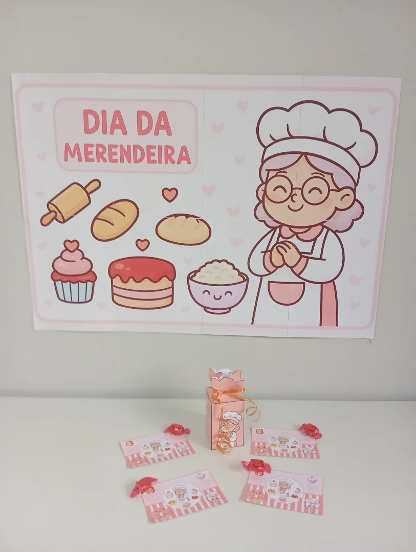 Painel Dia da Merendeira + Mimos em PDF para anos iniciais  — imagem 2
