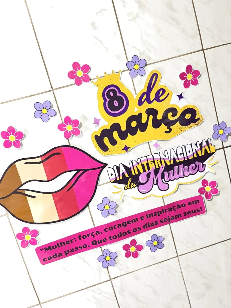Painel Dia da Mulher — Pronto para Imprimir — imagem 3