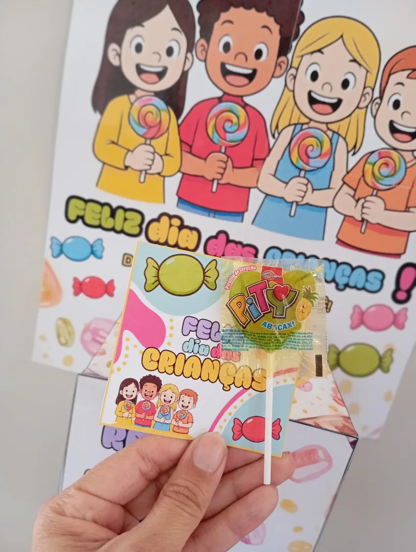 Painel Dia das Crianças 🎈 💰7,00 Com caixinha + cartãozinho ✨ Apenas R$7,00 ✨ 👉 Deixe a festa mais doce e divertida!  — imagem 4