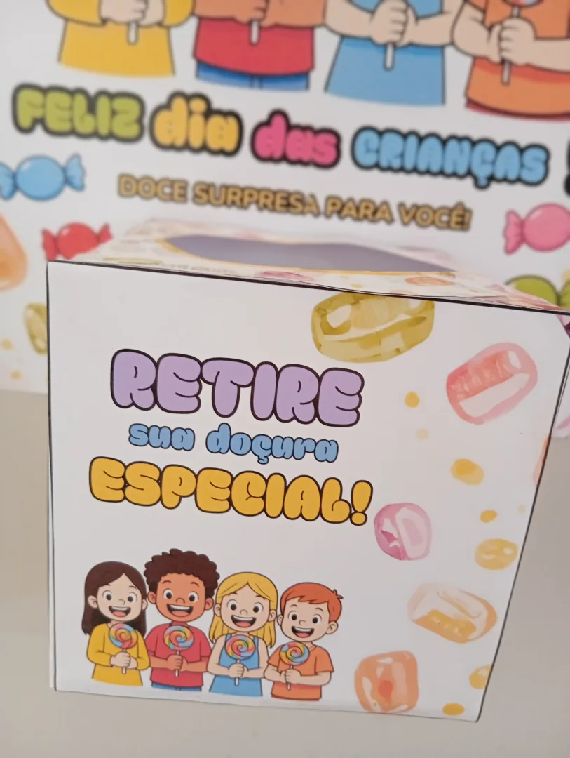 Painel Dia das Crianças 🎈 💰7,00 Com caixinha + cartãozinho ✨ Apenas R$7,00 ✨ 👉 Deixe a festa mais doce e divertida!  — imagem 5