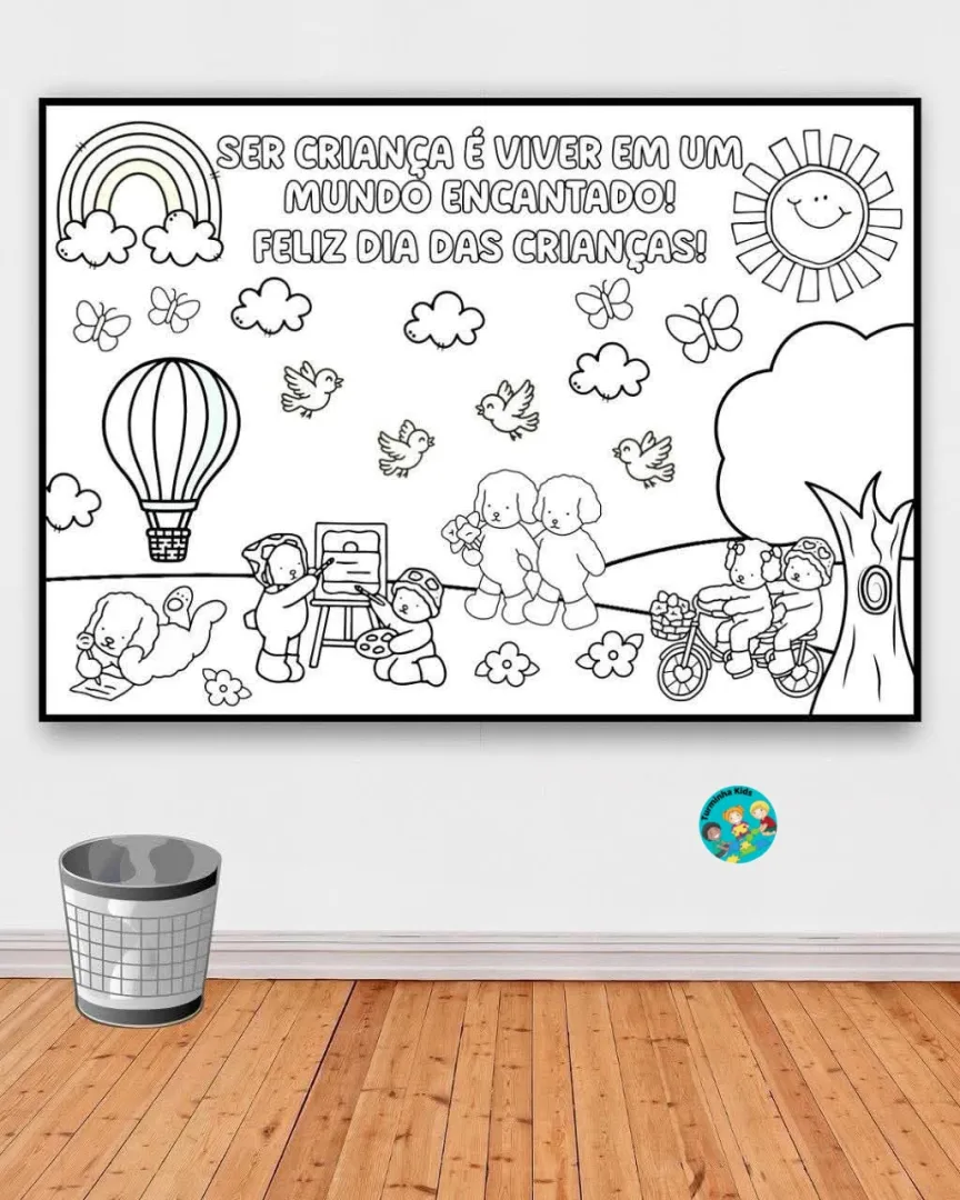 🌈PAINEL DIA DAS CRIANÇAS BOBBIE GOODS PARA COLORIR 🥰👩🏻‍🏫  - 18 páginas - ⁠arquivo em PDF 🖨️ Pronto para imprimir — imagem 2
