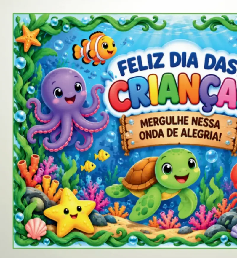 Painel Dia das Crianças - Fundo do Mar — imagem 2
