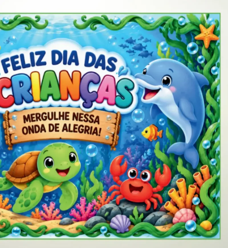 Painel Dia das Crianças - Fundo do Mar — imagem 3