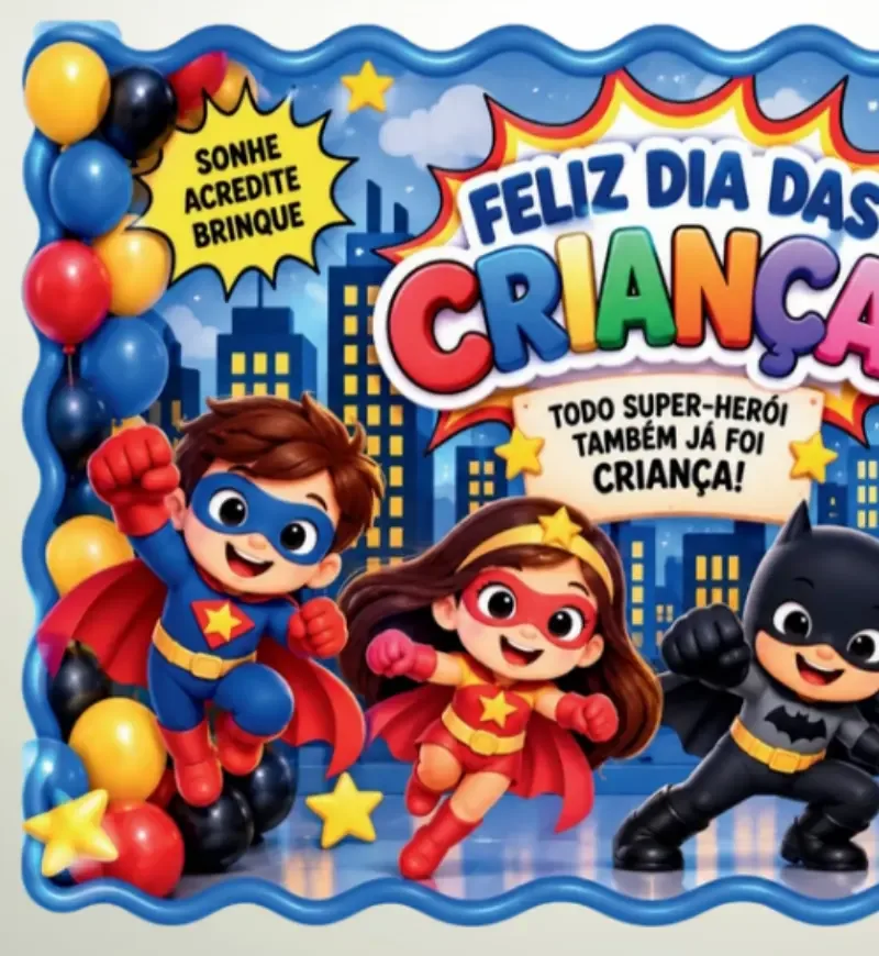 Painel Dia das Crianças - Heróis — imagem 2