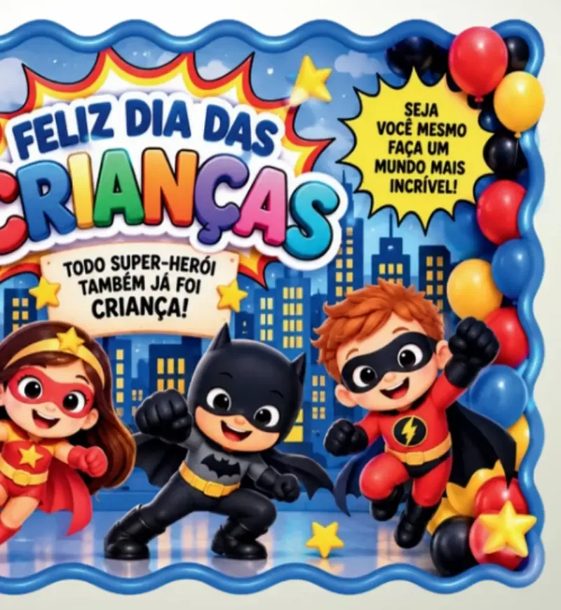 Painel Dia das Crianças - Heróis — imagem 3