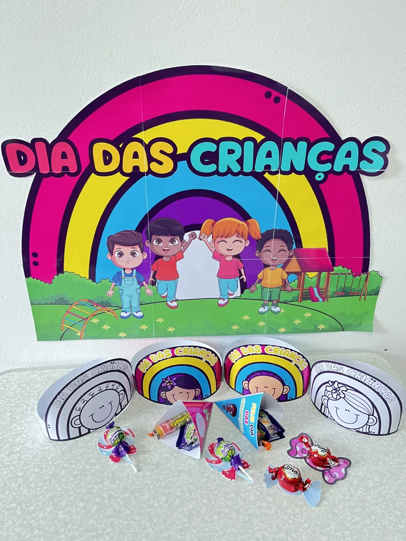 Kit Dia das Crianças - painel - coroa - lembrancinha - PDF pronto para imprimir  — imagem 5