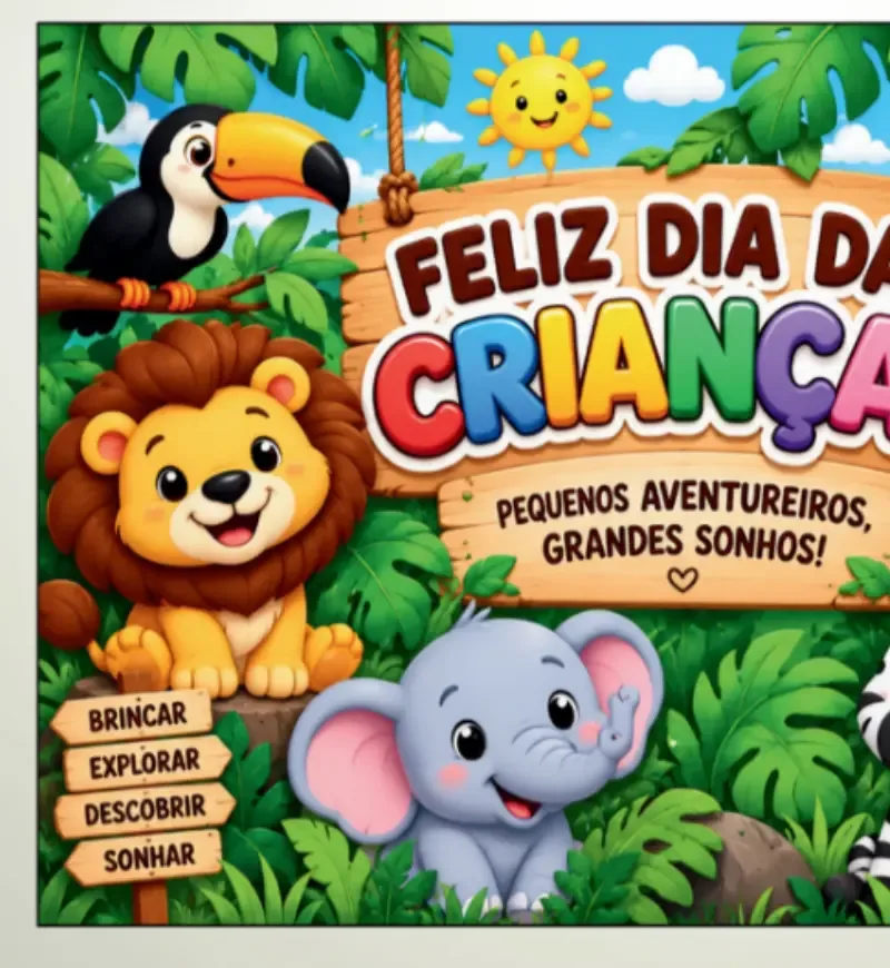 Painel Dia das Crianças - Safari — imagem 2