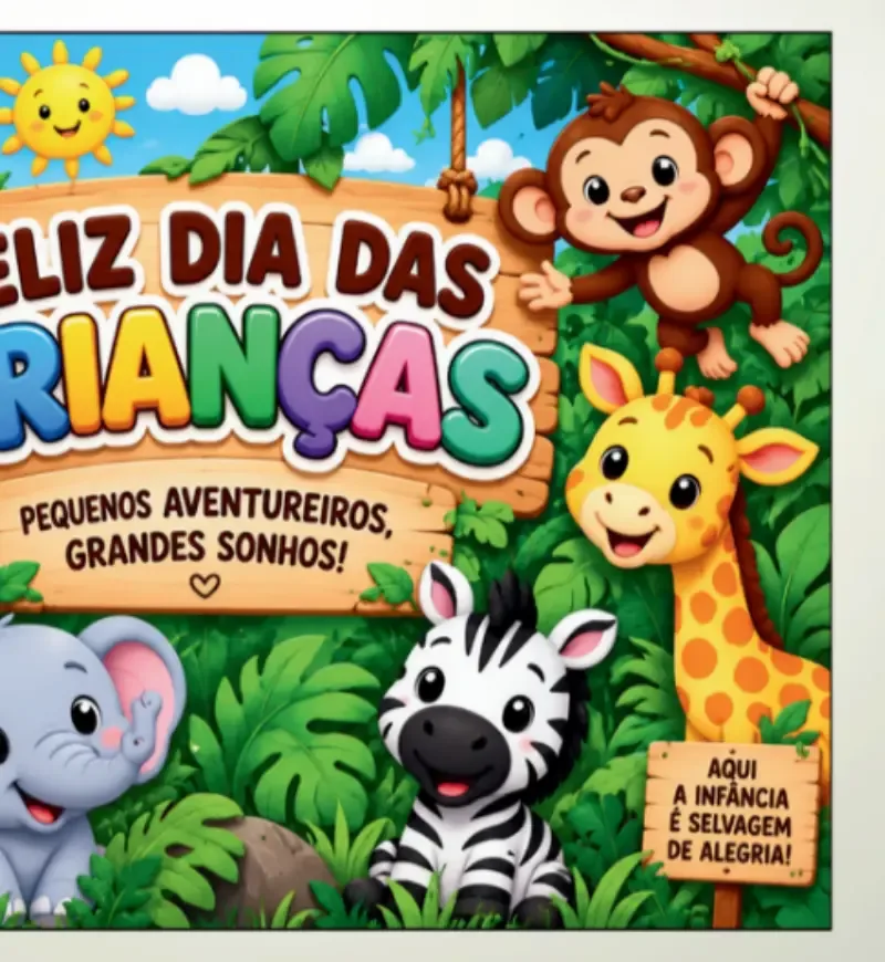 Painel Dia das Crianças - Safari — imagem 3