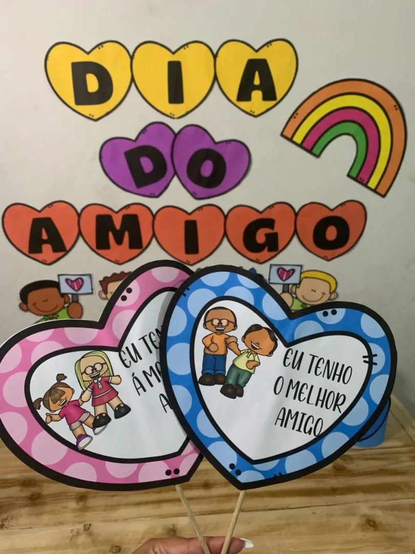 Painel Dia do Amigo — Pronto para Imprimir — imagem 2