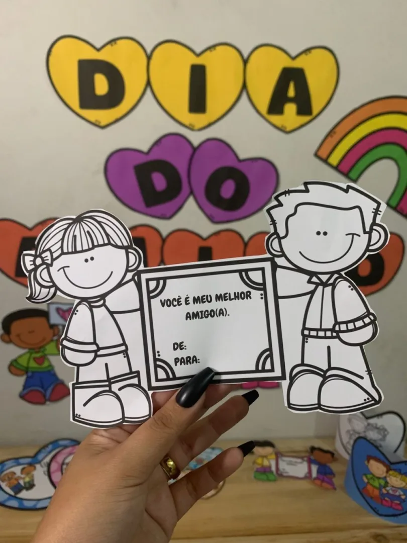 Painel Dia do Amigo — Pronto para Imprimir — imagem 3